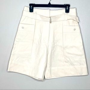Ssemienne High Waist Belted Mom Shorts